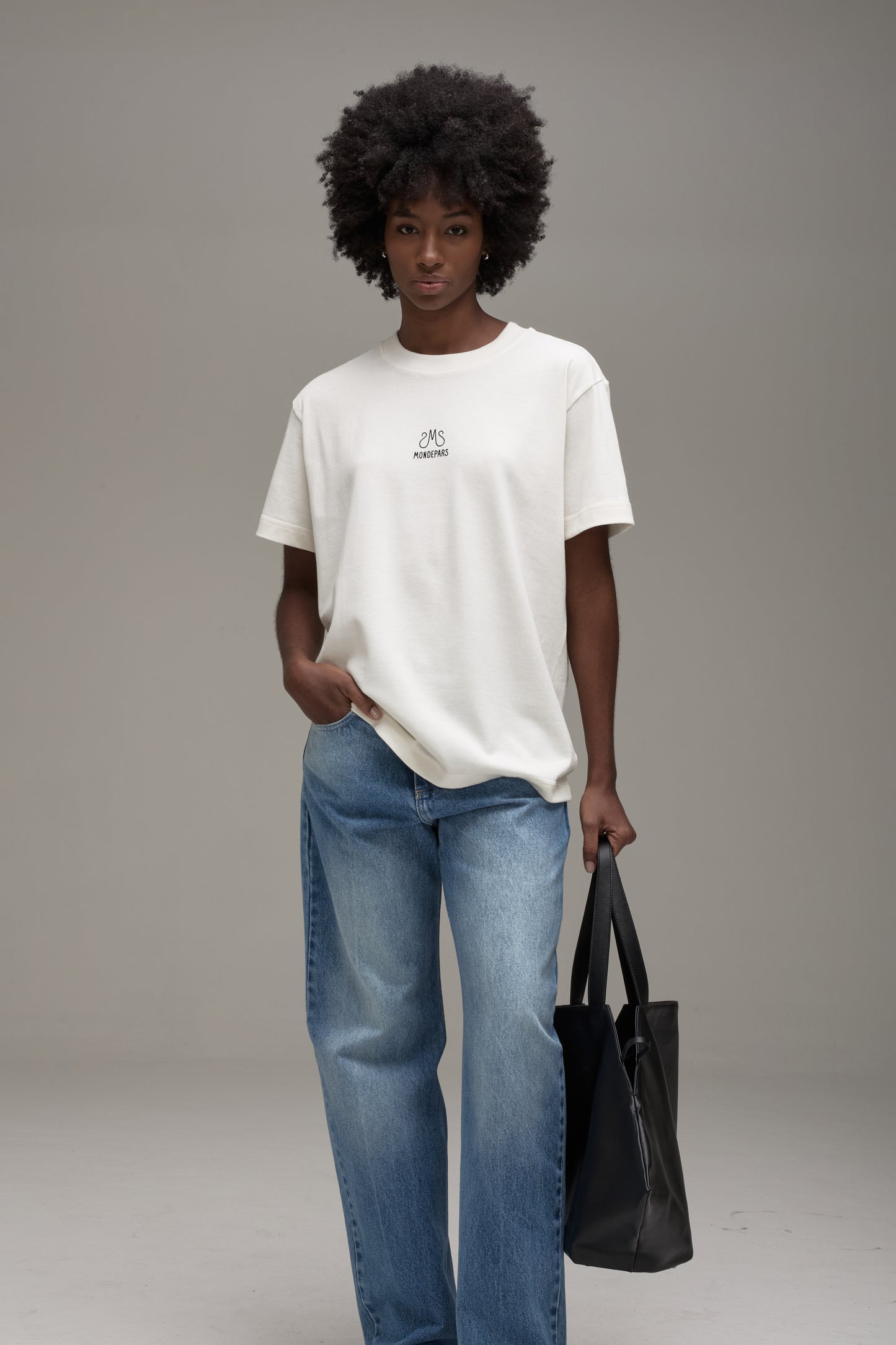 MONDEPARS OFF WHITE T-SHIRT